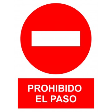 SEÑAL PROHIBIDO PASO SP868