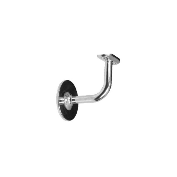 SOPORTE PARED FIJO PASAMANOS TUBO 43 CON TIRAFONDO ACERO INOXIDABLE SP923