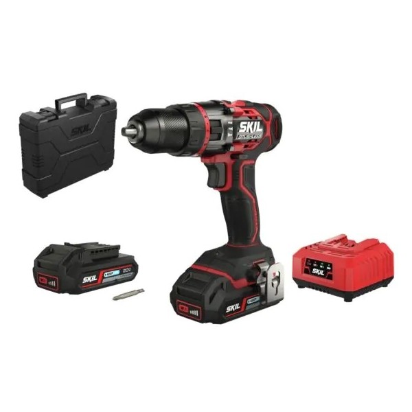 TALADRO PERCUTOR SKIL A BATERÍA 20V 2,5Ah 3070 + MALETIN + 2 BATERIAS