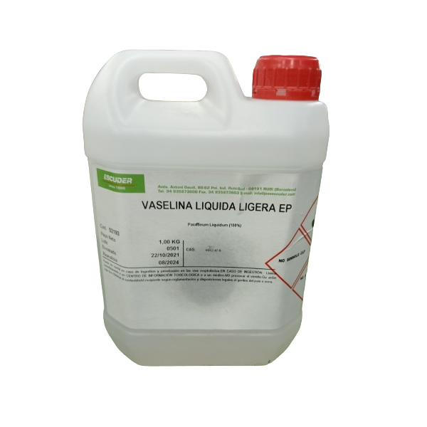 VASELINA LIQUIDA LIGERA EP ESPECIAL 1L LUBRICACIÓN CORTE VIDRIO ACEITE MINERAL PARAFINA LÍQUIDA 100%