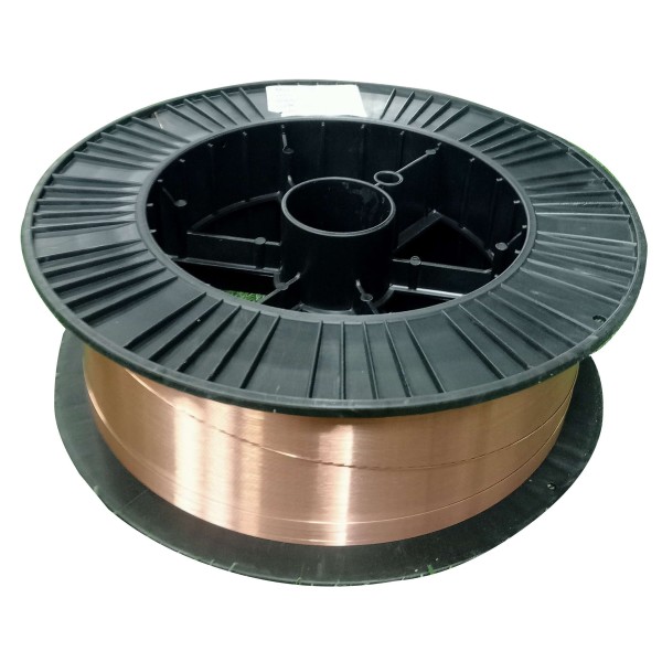 ROLLO HILO DE SOLDAR MIG/MAG COBREADO 0,8MM DE ø (ER70S-6) - BOBINA 15 Kg / 300 MM