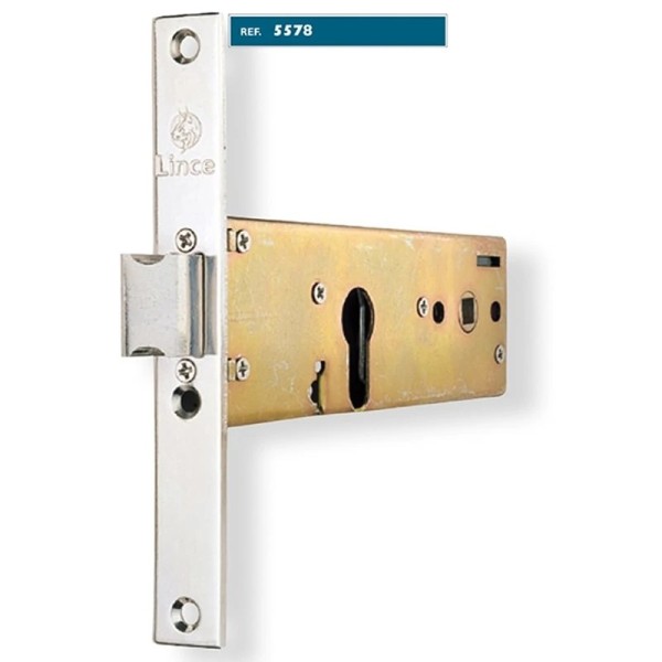 CERRADURA DE EMBUTIR PUERTA METAL ZOCALO LINCE 5578