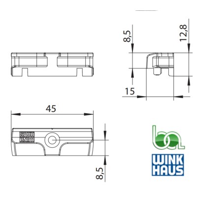 CERRADERO WINKHAUS SBA.K.144.V 4927431 PLANO MEDIDAS COTAS