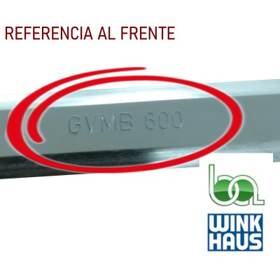 CREMONA CORREDERA GVMC.400-3 4932329 WINKHAUS COTA VARIABLE AGUJA 15,5 REFERENCIA AL FRENTE