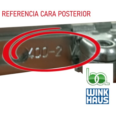 CREMONA CORREDERA GVMC.400-2 4932329 WINKHAUS COTA VARIABLE AGUJA 15,5 REFERENCIA CARA POSTERIOR
