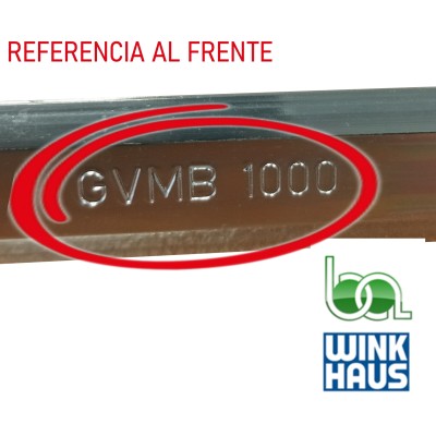 CREMONA CORREDERA GVMC.1000-3 4932452 WINKHAUS COTA VARIABLE AGUJA 15,5 REFERENCIA AL FRENTE