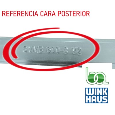 CREMONA CORREDERA  GVMC.1600-3 V2 4932457 WINKHAUS COTA VARIABLE AGUJA 15,5