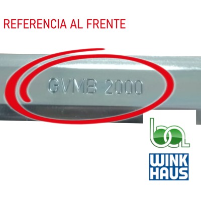CREMONA CORREDERA  GVMC.2000-4 V2 4932459 WINKHAUS COTA VARIABLE AGUJA 15,5 PLANO MEDIDAS COTAS REFERENCIA