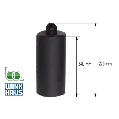 TOPE WINKHAUS HF RUEDA ALT.24MM. 4936340 WINKHAUS (JUEGO DE 3 PIEZAS) MEDIDA COTAS