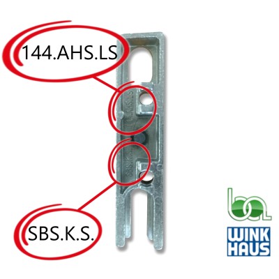 CERRADERO MARCO IZQUIERDO CORREDERA DE SEGURIDAD WINKHAUS SBS.K.S. 144.AHS.LS 4933213 REFERENCIA CARA TRASERA