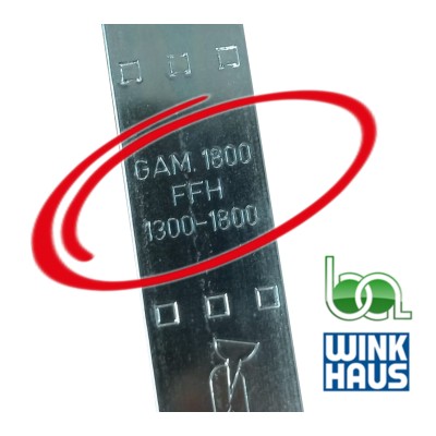 CREMONA GAM.1800-2 4926295 WINKHAUS COTA VARIABLE AGUJA 15,5