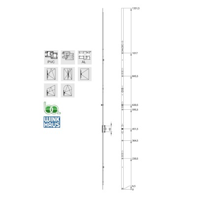 CREMONA GAK. 1550-1 4926224 WINKHAUS COTA FIJA AGUJA 15,5