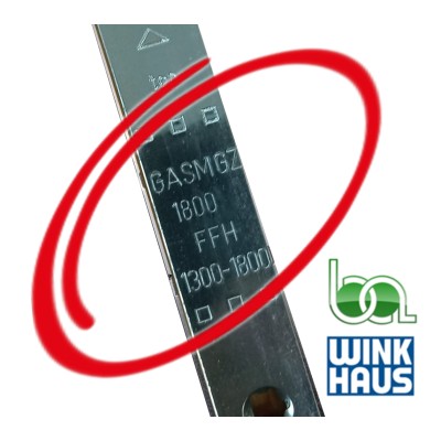 CREMONA PALANCA HOJA PASIVA GASM.GZ.1800-2 4965130 WINKHAUS REFERENCIA