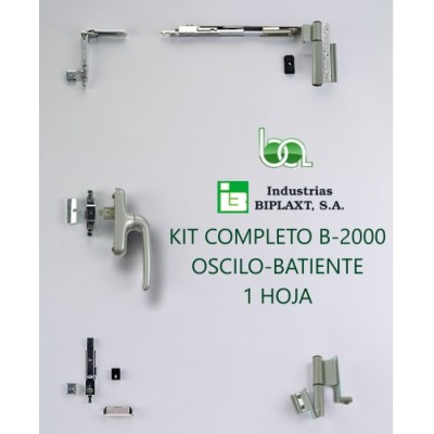 KIT OSCILOBATIENTE PARA 1 HOJA B-2000 BIPLAXT PLATA