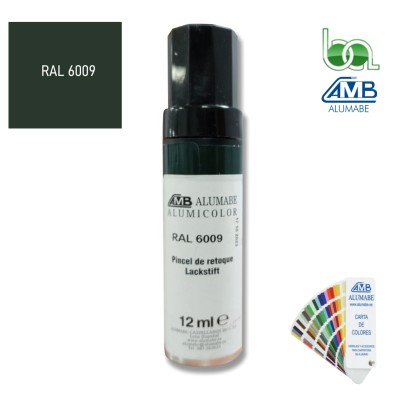 STICK PINCEL RETOQUE EN ALUMINIO VERDE CARRUAJE RAL 6009 BRILLO 12 ML