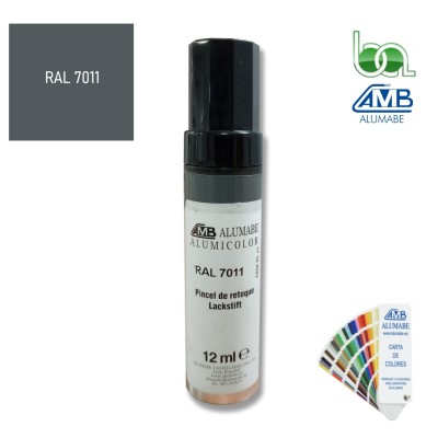 STICK PINCEL RETOQUE EN ALUMINIO RAL 7011 12 ML