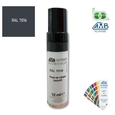 STICK PINCEL RETOQUE EN ALUMINIO GRIS ANTRACITA RAL 7016 12 ML