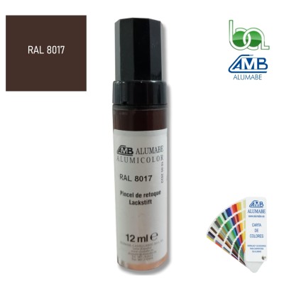 STICK PINCEL RETOQUE EN ALUMINIO RAL 8017 12 ML