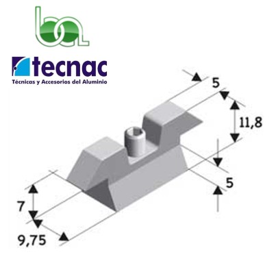 CONTRACIERRE VENTANA CORREDERA ALUMINIO SERIE GP60 1414 TECNAC
