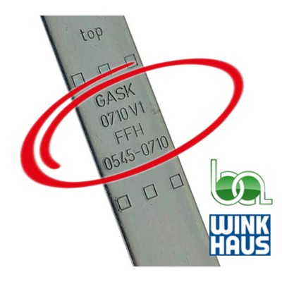 CREMONA PALANCA OCULTA HOJA PASIVA CON BOTÓN GASK.710 4927021 WINKHAUS REFERENCIA