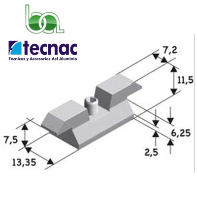CONTRACIERRE VENTANA CORREDERA ALUMINIO SERIE P92 REF.1401 TECNAC
