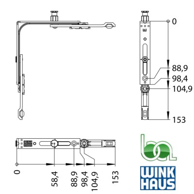 ANGULAR E1.N.BS16 5026983 WINKHAUS PARA SOLERA