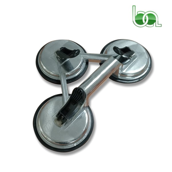 VENTOSA DE ALUMINIO TRIPLE PARA TRANSPORTE VIDIRO 100KG BASE 120MM