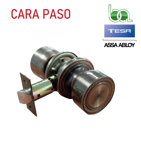 POMO PARA PUERTA TESA NOBEL 2805 BA BRONCE ANTIGUO PASO PASO, PARA PUERTAS DE PASO
