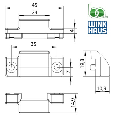 CERRADERO PVC WINKHAUS  ZV-RT 60 SL 1975336