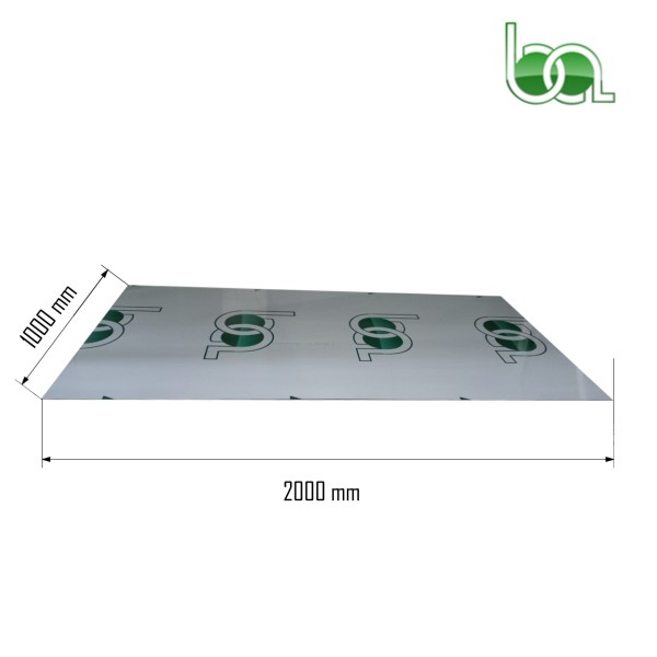 PANEL COMPOSITE 2000X1000X3 MM ALUMINIO BLANCO LACADO DOS CARAS