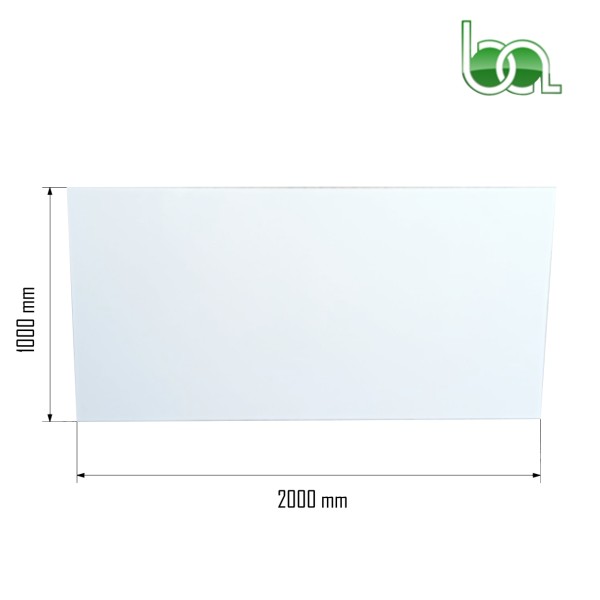 CHAPA 2000X1000X0,8 MM LISA DE ALUMINIO BLANCO LACADO DOS CARAS