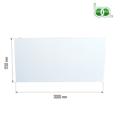 PANEL SANDWICH 3000x1250x16 MM LISO DE ALUMINIO BLANCO LACADO DOS CARAS