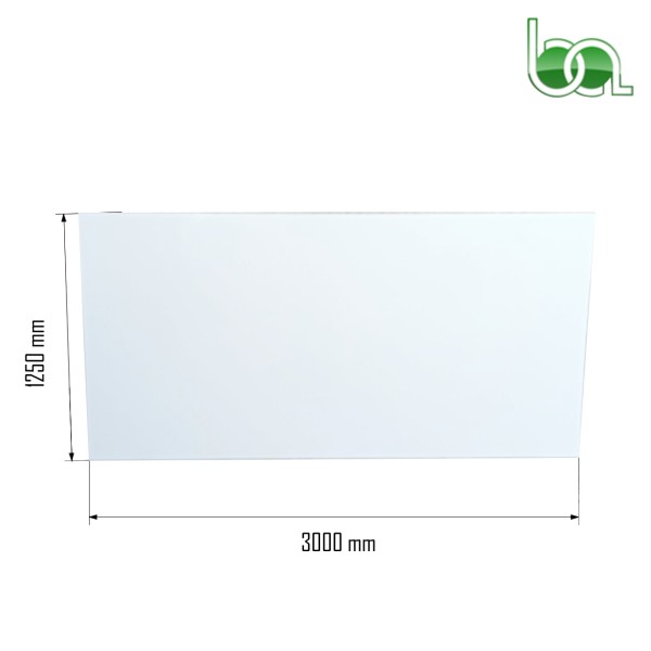 PANEL SANDWICH 3000x1250x16 MM LISO DE ALUMINIO BLANCO LACADO DOS CARAS