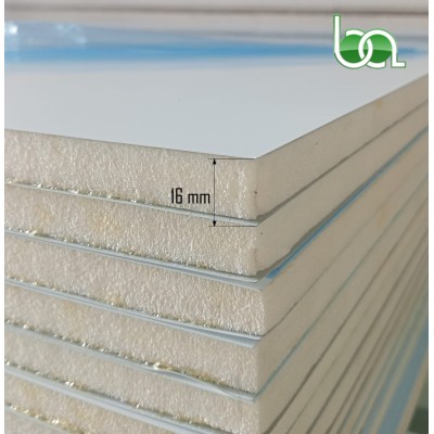PANEL SANDWICH 3000x1250x16 MM LISO DE ALUMINIO BLANCO LACADO DOS CARAS
