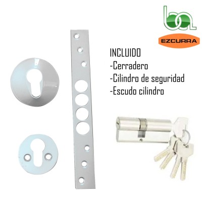 CERRADURA SEGURIDAD DE EMBUTIR 4 TETONES CROMO 701B EZCURRA ACCESORIOS