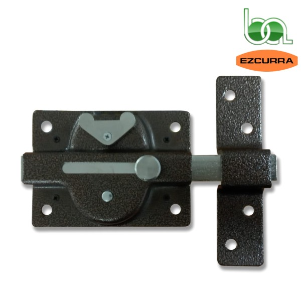 CERROJO SEGURIDAD DE SOBREPONER CON CILINDRO EXTERIOR REDONDO Y PALANCA INTERIOR EZCURRA 500