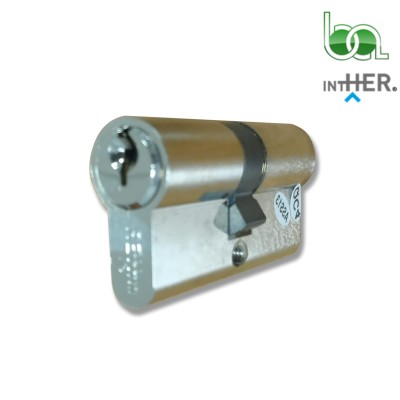CILINDRO BOMBIN PERA I5 30X30 LEVA LARGA NIQUELADO REF. 14751 INTHER