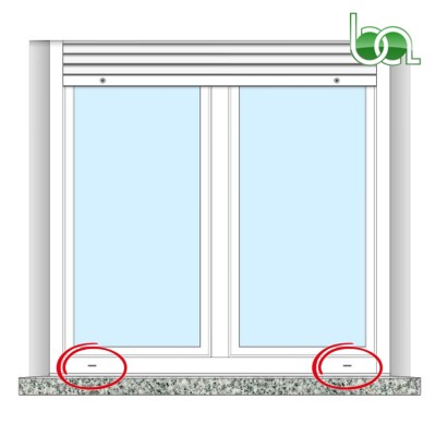 TAPA VIERTEAGUAS PARA VENTANA DE ALUMINIO ABATIBLE SERIE MEZQUITA VÁLVULA DE DESAGÜE CON CORTAVIENTOS VD3808