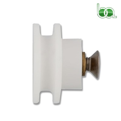 RODAMIENTO PARA MAMAPARA DE DUCHA SEMICIRCULAR Ø 25x18 MM CON TORNILLO M-5X8 NYLON BLANCO M0008