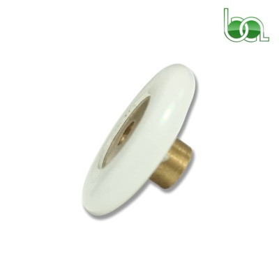 RODAMIENTO PARA MAMAPARA PLEGABLE DE DUCHA Ø 20 MM CONVEXA CON TORNILLO M-4 NYLON BLANCO M039