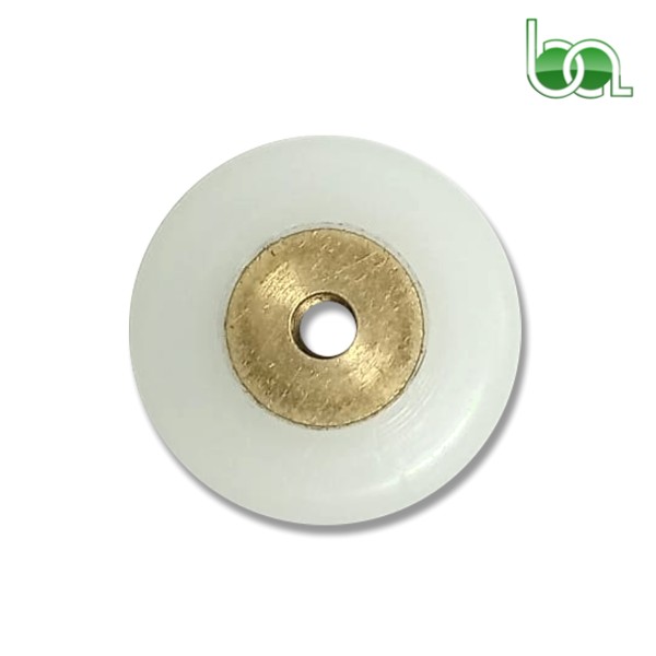 RODAMIENTO PARA MAMAPARA PLEGABLE DE DUCHA Ø 20 MM CONVEXA CON TORNILLO M-4 NYLON BLANCO M039