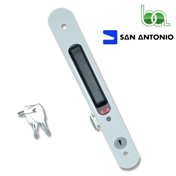 CIERRE EMBUTIDO CON LLAVE PARA VENTANAS Y PUERTAS DE ALUMINIO CORREDERA C-3025 20175/20176 SAN ANTONIO