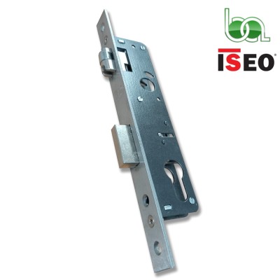 CERRADURA DE EMBUTIR PALANCA Y RODILLO REGULABLE PARA PUERTAS CON CILINDRO DE PERFIL EUROPEO ISEO