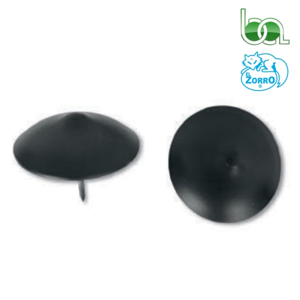 TACHUELA CLAVO REDONDO COPADO DECORATIVO PARA PUERTA EN HIERRO FORJADO NEGRO IMEX EL ZORRO