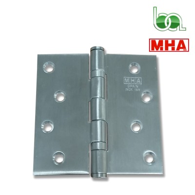 BISAGRA SILENCIOSA PARA PUERTAS EN ACERO INOXIDABLE CON EJE DESMONTABLE PARA USO INTENSIVO 480 MHA