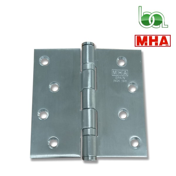 BISAGRA SILENCIOSA PARA PUERTAS EN ACERO INOXIDABLE CON EJE DESMONTABLE PARA USO INTENSIVO 480 MHA