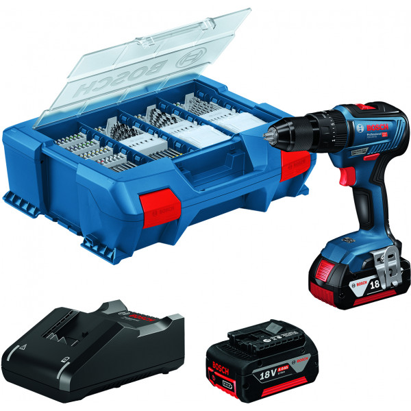 TALADRO PER.GSB18V-55 18V 2B 4AH+AC+CAJA