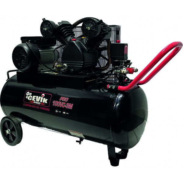 COMPRESOR CORREAS PRO100VC-3M 3HP 100L
