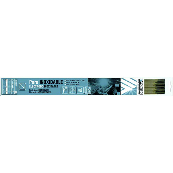 BLISTER ELECTRODO INOX E316L 2,50 10U