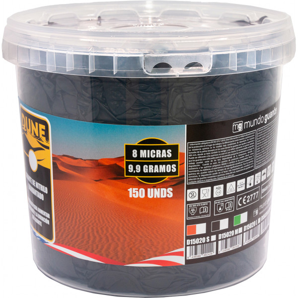 GUANTE DES.NIT.DUNE NEGRO T-XL CUBO 150U
